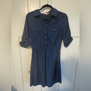 Blue Shirt Dress Size Medium